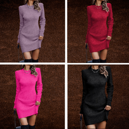 AuraStyle - Warmes Strickkleid mit Stil