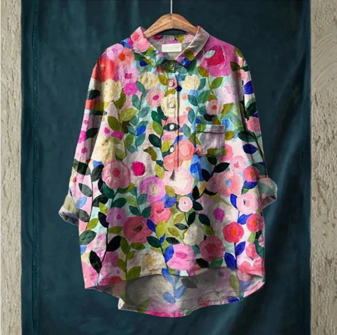 OrientBloom - Leichte Langarmbluse