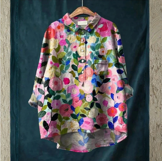 OrientBloom - Leichte Langarmbluse